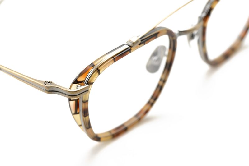 金子眼鏡のプラスチックメタルコンビのKJ-31